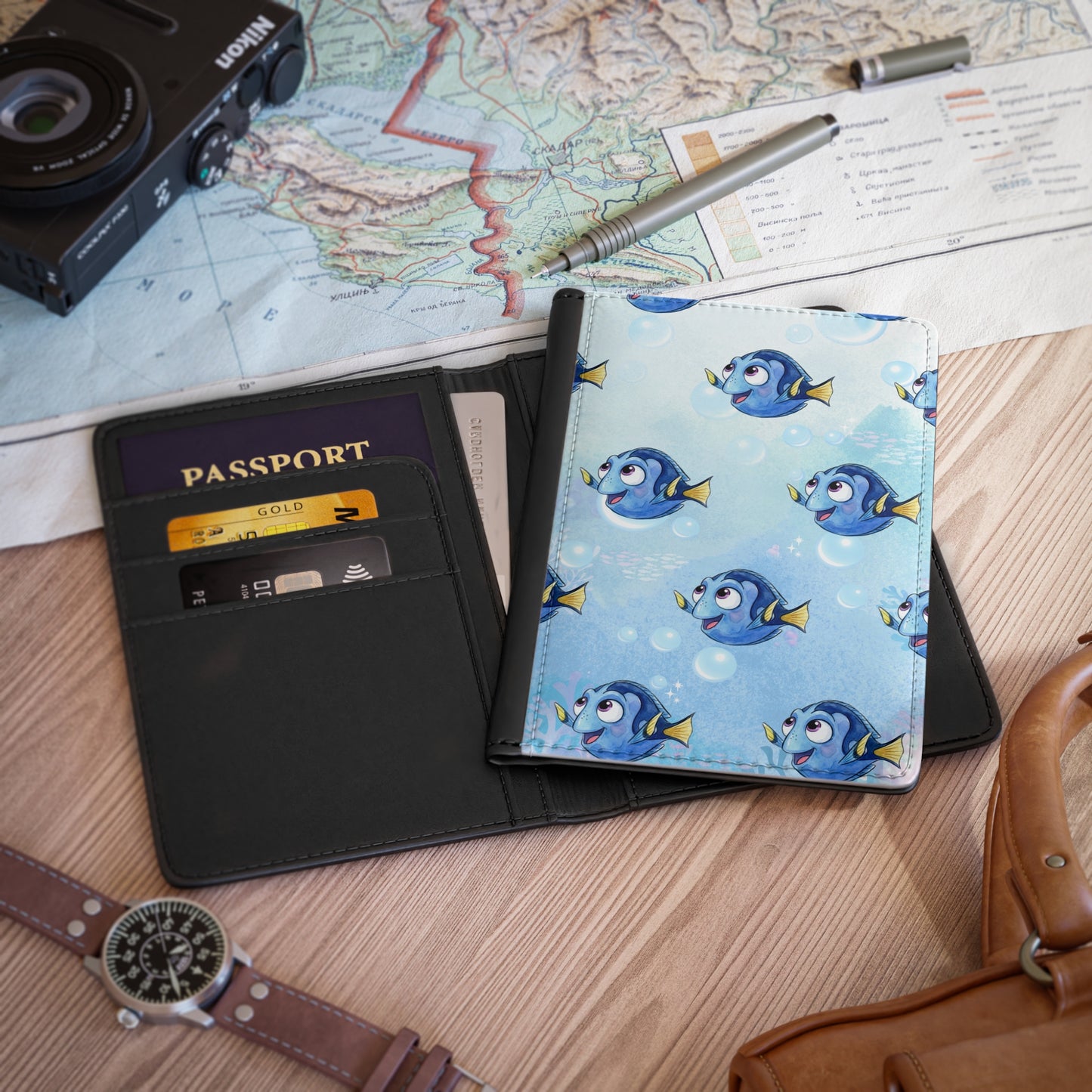 The Blue Tang Passport Cover